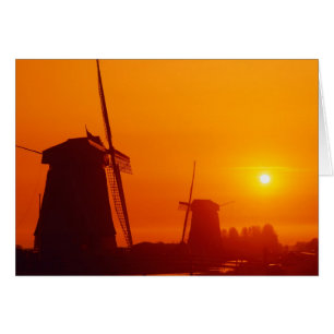 Windmühlen bei Sonnenuntergang, Schermerhorn, Nied