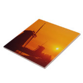 Windmühlen bei Sonnenuntergang, Schermerhorn, Nied Fliese (Seite)