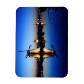 Windmühlen beim rechteckigen Magneten der blauen S Magnet (Vertikal)