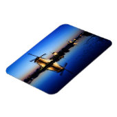 Windmühlen beim rechteckigen Magneten der blauen S Magnet (Linke Seite)