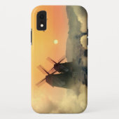 Windmühlen Berge und Wolken Case-Mate iPhone Hülle (Rückseite)