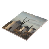 Windmühlen Consuegra, antike La Mancha Fliese (Seite)