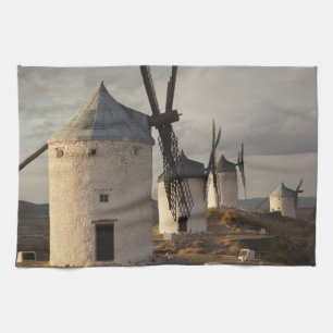 Windmühlen Consuegra, antike La Mancha Geschirrtuch