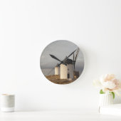 Windmühlen Consuegra, antike La Mancha Runde Wanduhr (Zuhause)