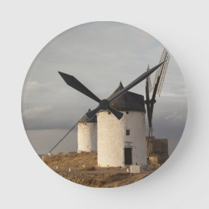 Windmühlen Consuegra, antike La Mancha Runde Wanduhr