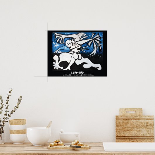 "Windmühlen des Geistes eines Meisters" von Zermen Poster (Küche)