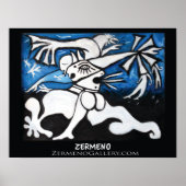 "Windmühlen des Geistes eines Meisters" von Zermen Poster (Vorne)