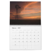 Windmühlen des Westerns Kansas Kalender (Feb 2027)