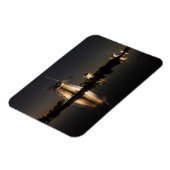 Windmühlen, die bei Nachtrechteck-Magnet beleuchte Magnet (Linke Seite)