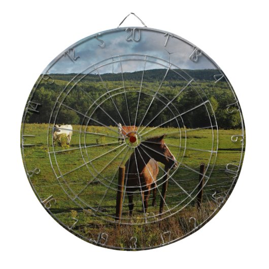 Windmühlen im Abstand Dartscheibe (vorne)