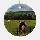 Windmühlen im Abstand Keramik Ornament (Hinten)