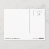 Windmühlen im Winter schwarzer Text Postkarte (Rückseite)