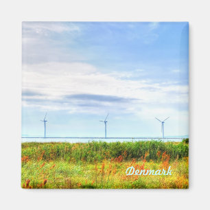 Windmühlen in Dänemark Magnet