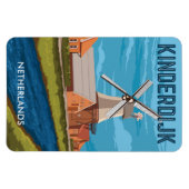 Windmühlen in den Niederlanden Magnet (Horizontal)
