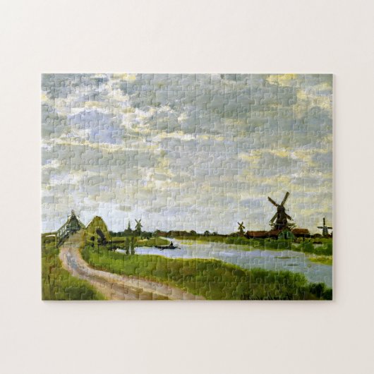Windmühlen in der Nähe von Zaandam Monet Lema Puzzle (Horizontal)