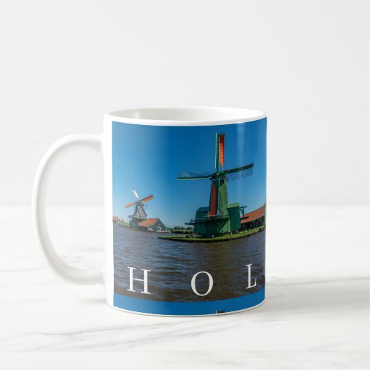 Windmühlen in Holland sehen Tasse (Links)