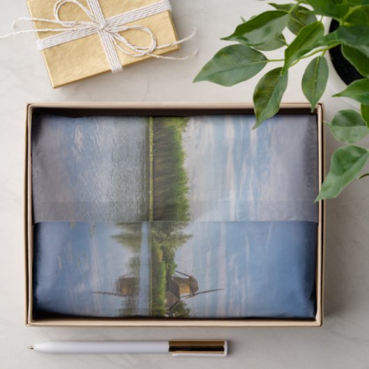 Windmühlen in Kinderdijk, Holland, Niederlande Seidenpapier (Geschenk)