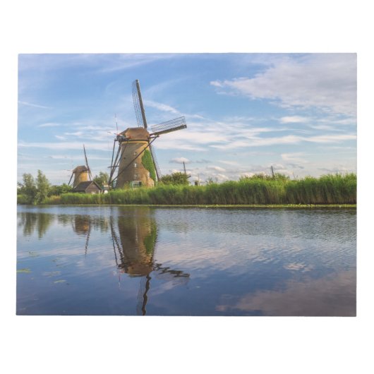 Windmühlen in Kinderdijk, Niederlande Notizblock (Vorderseite)