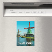 Windmühlen in Zaanse Schans Niederlande Magnet (In Situ (Geschirrspüler))