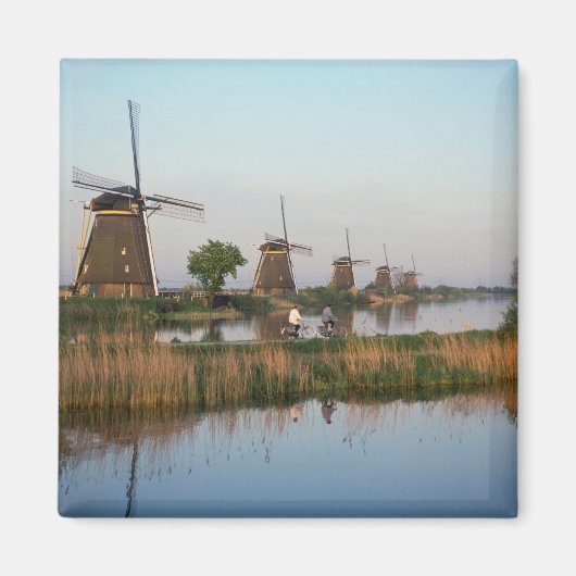 Windmühlen, Kinderdijk, Niederlande Magnet (Vorne)