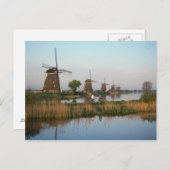 Windmühlen, Kinderdijk, Niederlande Postkarte (Vorne/Hinten)