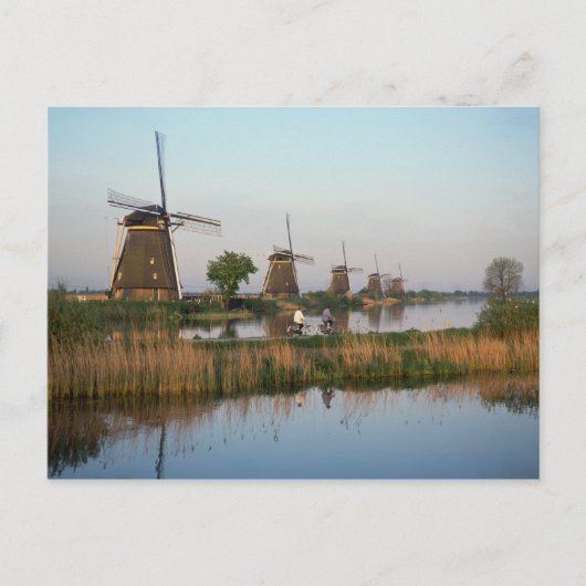 Windmühlen, Kinderdijk, Niederlande Postkarte (Vorderseite)