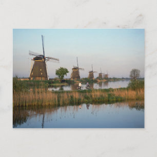 Windmühlen, Kinderdijk, Niederlande Postkarte