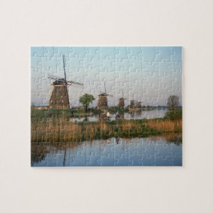 Windmühlen, Kinderdijk, Niederlande Puzzle