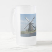 Windmühlen Mattglas Bierglas (Vorderseite Links)