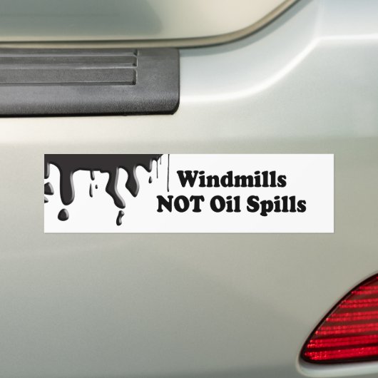 WINDMÜHLEN-NICHT ÖLPESTEN AUTOAUFKLEBER (Auf Auto)