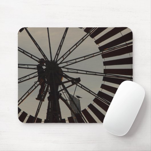 Windmühlen-Silhouette mousepad (Mit Mouse)