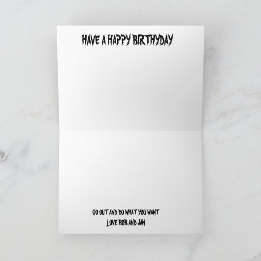 WINDMÜHLEN-SONNENUNTERGANG Birthyday Karte (Innenseite)