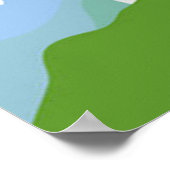 Windmühlen und Solarzellen Poster (Ecke)