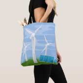 Windmühlen und Solarzellen Tasche (Von Nahem)
