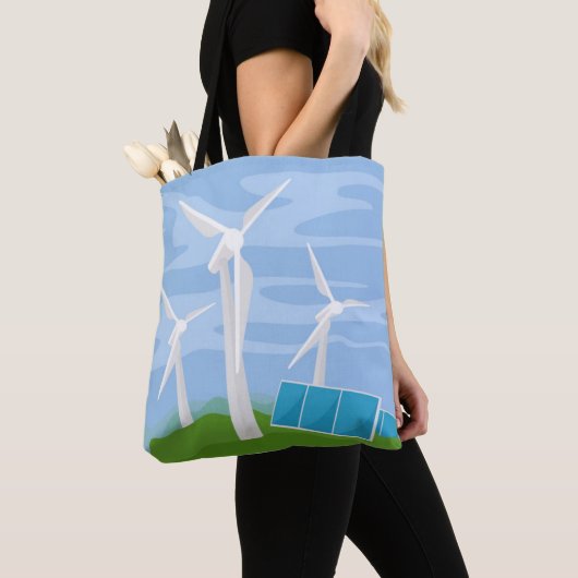 Windmühlen und Solarzellen Tasche (Von Nahem)