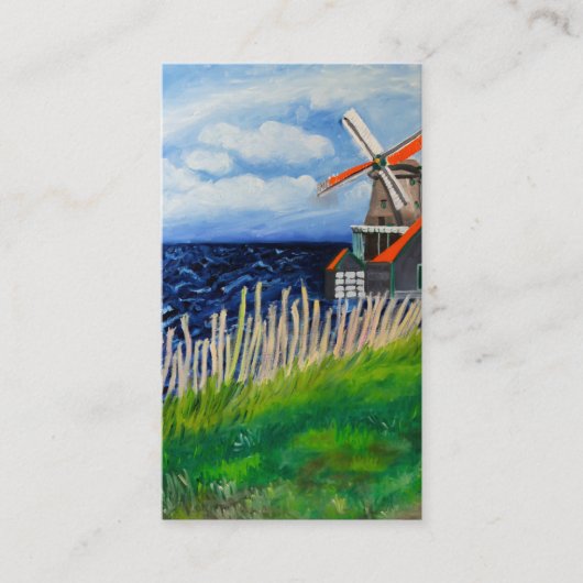 Windmühlen-Visitenkarte Visitenkarte (Vorderseite)