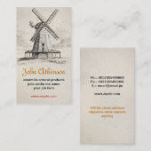 Windmühlen-Visitenkarte Visitenkarte (Vorne/Hinten)