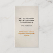 Windmühlen-Visitenkarte Visitenkarte (Rückseite)