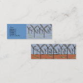 Windmühlen-Visitenkarten Mini Visitenkarte (Vorne/Hinten)