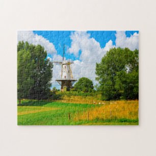 Windmühlen von Amsterdam Holland. Jigsaw Puzzle