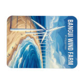 Windmühlen von Bangui Philippinen Magnet (Horizontal)