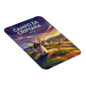 Windmühlen von Campo de Criptana Spanien Magnet (Rechte Seite)