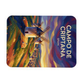 Windmühlen von Campo de Criptana Spanien Magnet (Horizontal)