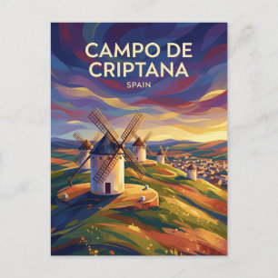 Windmühlen von Campo de Criptana Spanien Postkarte
