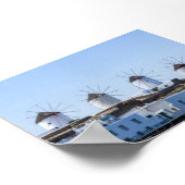 Windmühlen von Mykonos Poster (Ecke)