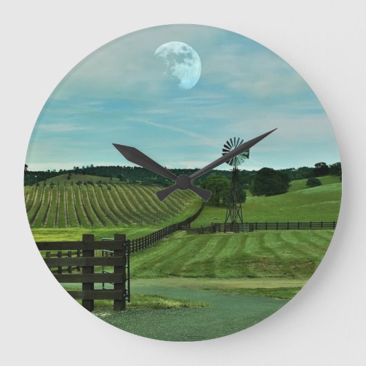 Windmühlen-Weinberg Große Wanduhr (Vorderseite)