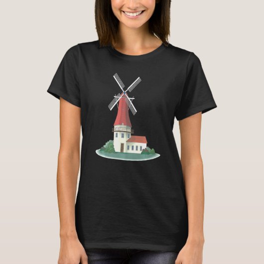 Windmühlen Wind Green Energy Renewable Storage Pow T-Shirt (Vorderseite)