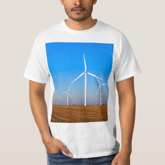 Windmühlenlandschaft T-Shirt (Vorderseite)