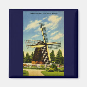 Windmühlenpark Holland, Michigan Vintage Magnet