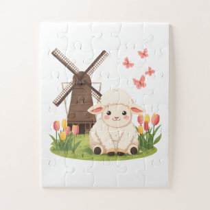 Windmühlenwiese Schafe Puzzle
